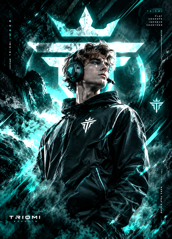 Eigene eSports-Spielerkarte im Teal-Design